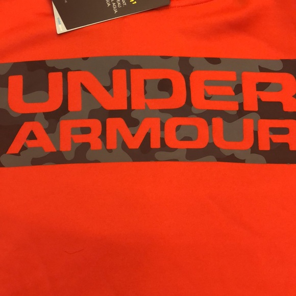Under Armour Orange and camo hoodie - Picture 2 of 4